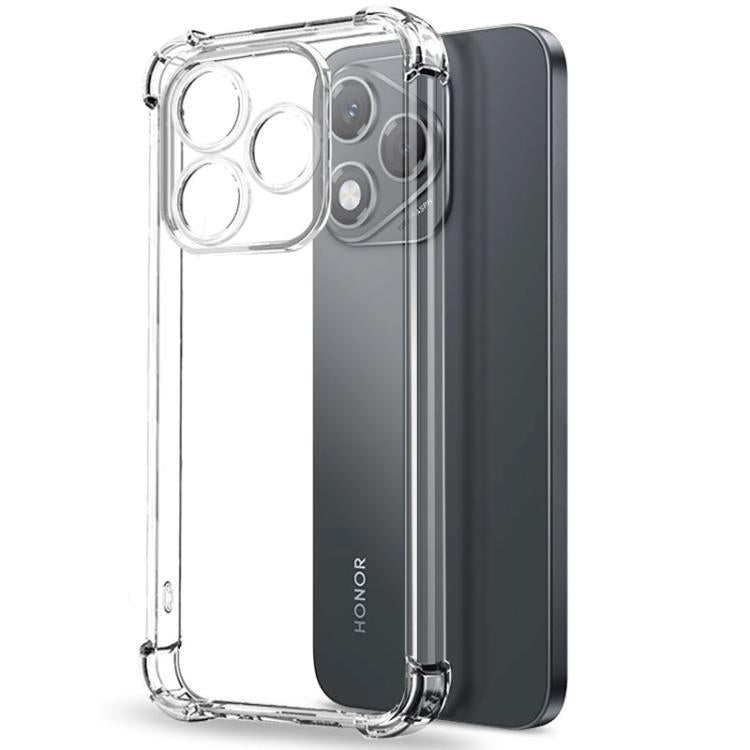 For Honor 400 Lite Global NORTHJO 2 in 1 TPU Airbag Shockproof Phone Case with Screen Film - Clear