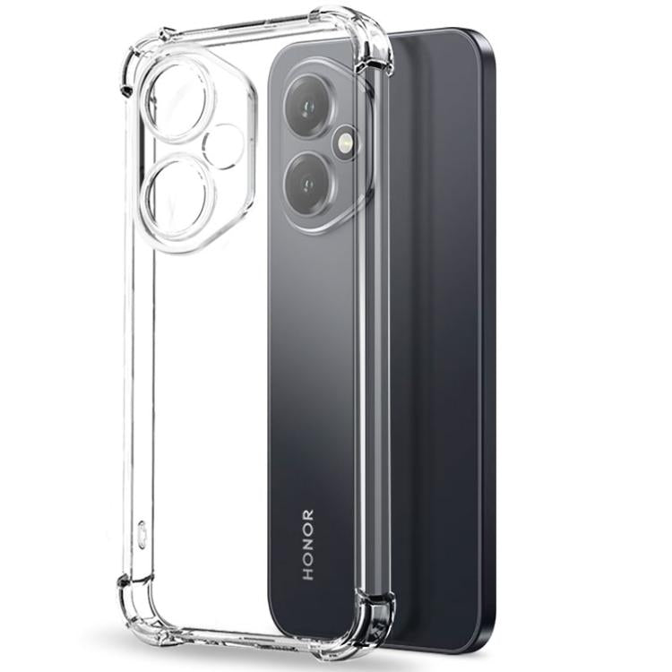 For Honor 400 Global 156.5mm NORTHJO 2 in 1 TPU Airbag Shockproof Phone Case with Screen Film - Clear
