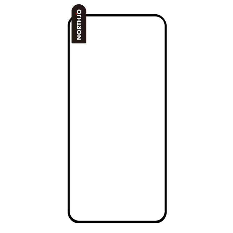 For Honor 400 Lite Global 2pcs NORTHJO A++ 0.3mm Screen Full Glue Silk Printing Tempered Glass Film