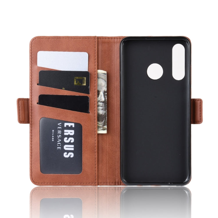 Double Buckle Wallet Stand Leather Cell Phone Case for Huawei P30 LITEï¼Œwith Wallet & Holder & Card Slots