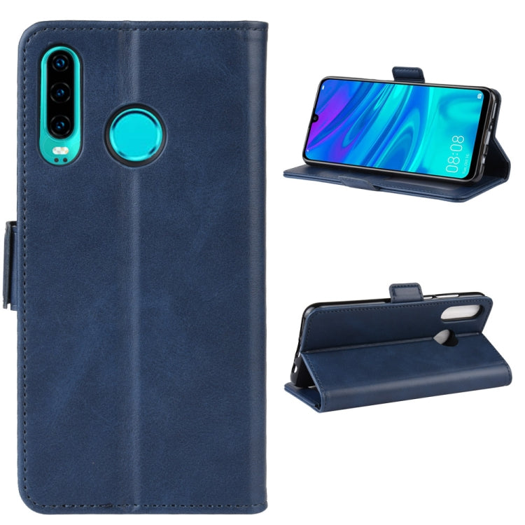 Double Buckle Wallet Stand Leather Cell Phone Case for Huawei P30 LITEï¼Œwith Wallet & Holder & Card Slots