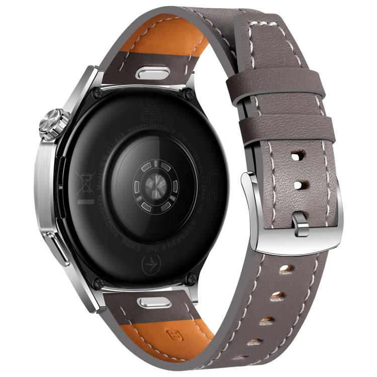 22mm Quick Release Button Buckle Genuine Leather Watch Band