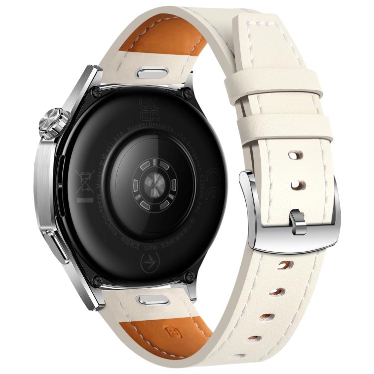 22mm Quick Release Button Buckle Genuine Leather Watch Band