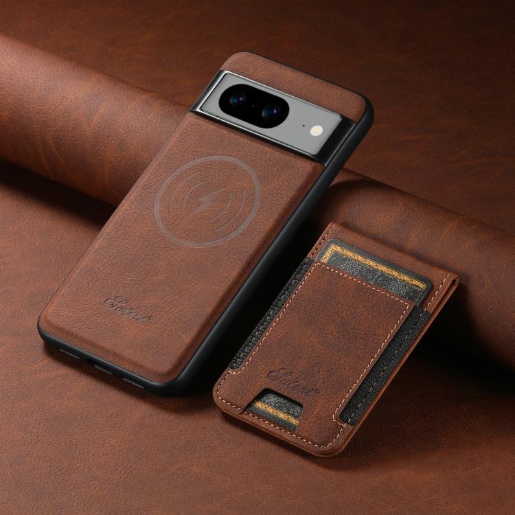 For Google Pixel 6 Pro Suteni H17 Litchi Texture Leather Magnetic Detachable Wallet Phone Case