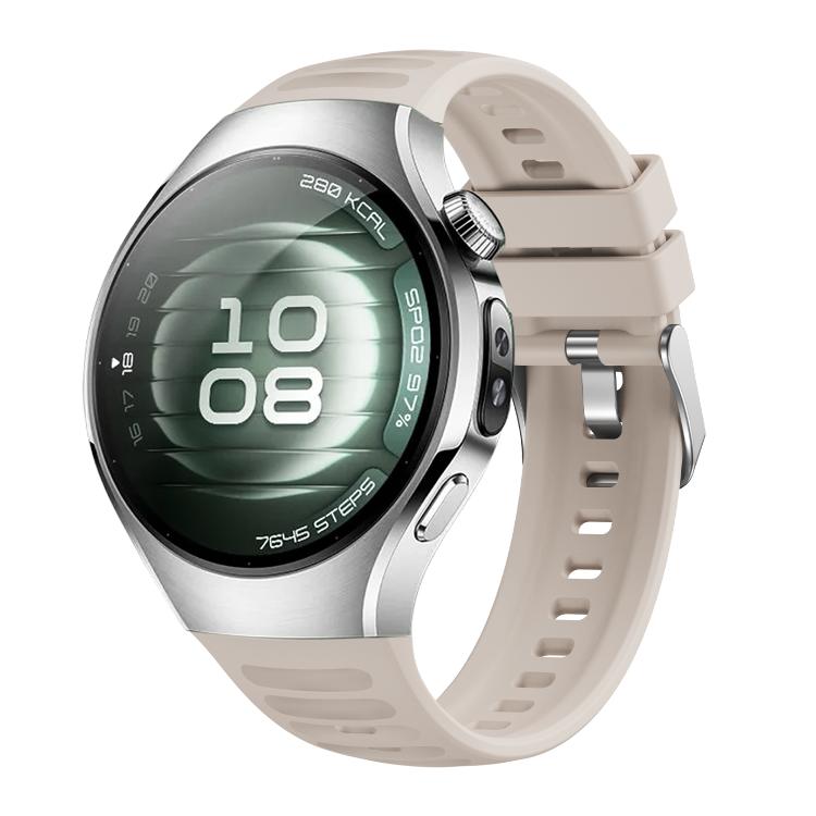 For Huawei Watch 5 42mm Corrugated Silicone Watch Band