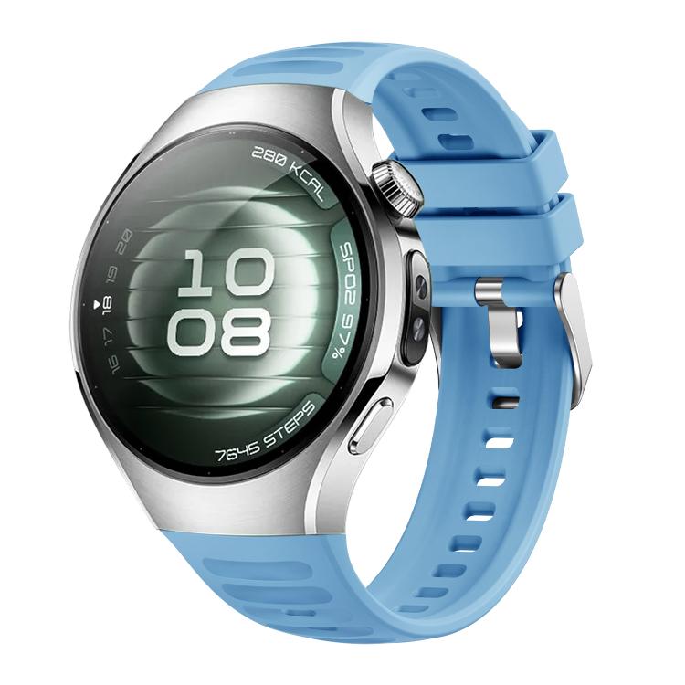 For Huawei Watch 5 42mm Corrugated Silicone Watch Band