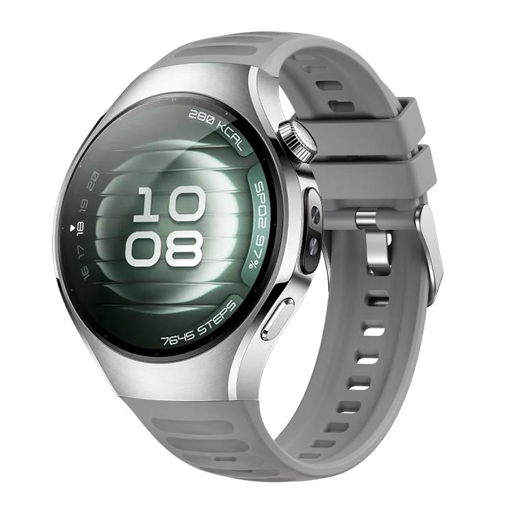 For Huawei Watch 5 42mm Corrugated Silicone Watch Band