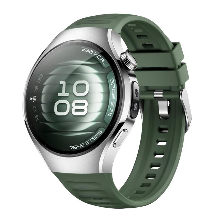 For Huawei Watch 5 42mm Corrugated Silicone Watch Band
