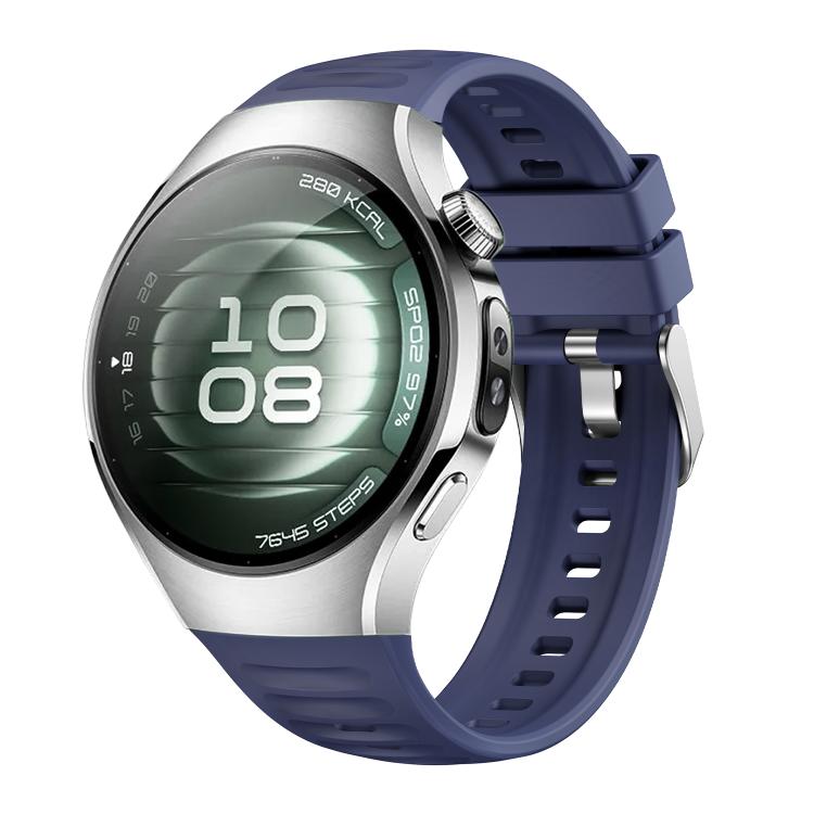 For Huawei Watch 5 42mm Corrugated Silicone Watch Band