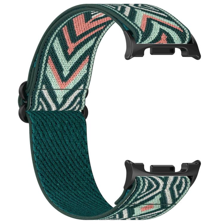 For Samsung Galaxy Watch8 / Watch8 Classic Ethnic Style Elastic Nylon Braided Watch Band