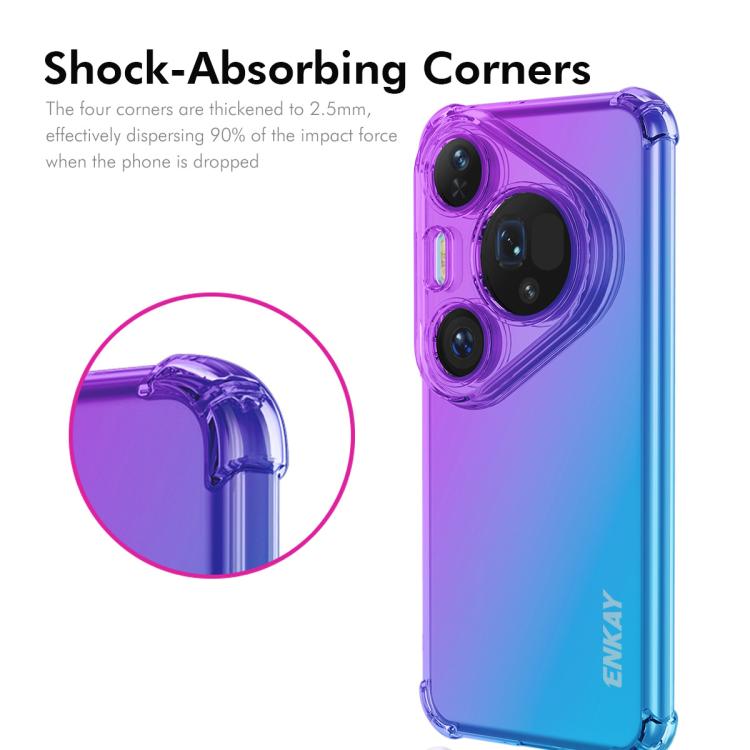 For Huawei Pura 80 Pro / 80 Pro+ ENKAY Hat-Prince Gradient Airbag TPU Phone Case