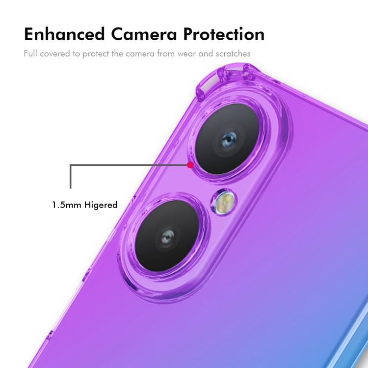For Huawei Enjoy 80 / Nova Y73 ENKAY Hat-Prince Gradient Airbag TPU Phone Case