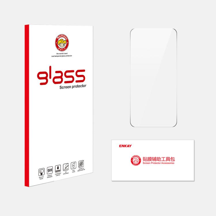 For Honor 600 Pro Global ENKAY 0.18mm High Aluminum-silicon Tempered Glass Film, Support Ultrasonic Fingerprint Unclock