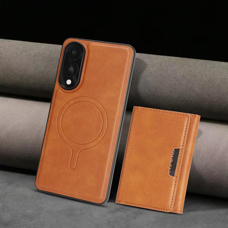 For Samsung Galaxy S25 Edge 5G Kalebol Strong Magnetic MagSafe Tri-Fold Wallet Leather Phone Case