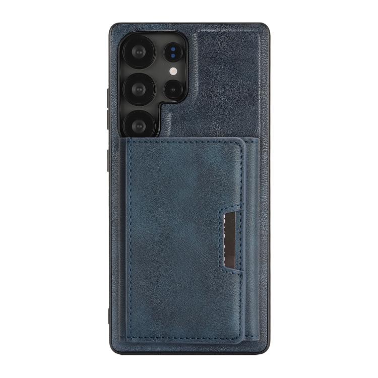 For Samsung Galaxy S25 Ultra 5G Kalebol Strong Magnetic MagSafe Tri-Fold Wallet Leather Phone Case