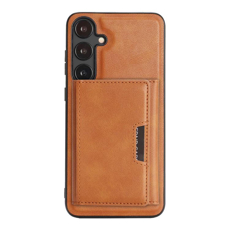 For Samsung Galaxy S23+ 5G Kalebol Strong Magnetic MagSafe Tri-Fold Wallet Leather Phone Case