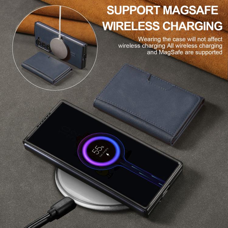 For Samsung Galaxy Z Fold7 Kalebol Strong Magnetic MagSafe Tri-Fold Wallet Leather Phone Case