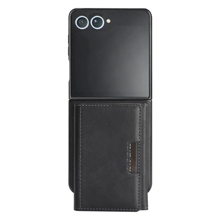 For Samsung Galaxy Z Flip7 Kalebol Strong Magnetic MagSafe Tri-Fold Wallet Leather Phone Case