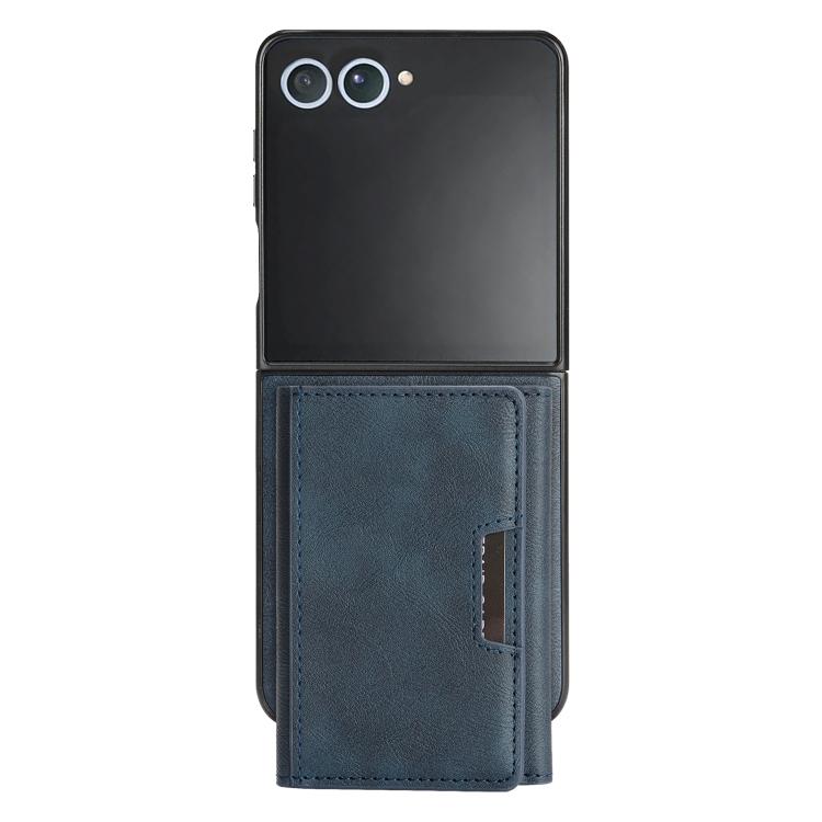 For Samsung Galaxy Z Flip7 Kalebol Strong Magnetic MagSafe Tri-Fold Wallet Leather Phone Case