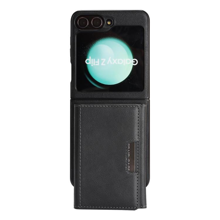 For Samsung Galaxy Z Flip6 / Flip7 FE Kalebol Strong Magnetic MagSafe Tri-Fold Wallet Leather Phone Case