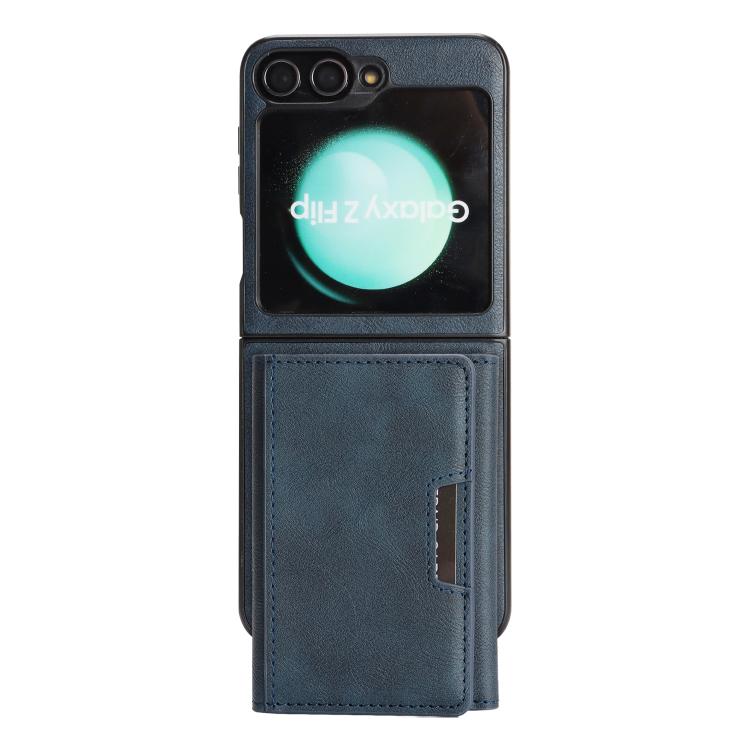 For Samsung Galaxy Z Flip6 / Flip7 FE Kalebol Strong Magnetic MagSafe Tri-Fold Wallet Leather Phone Case