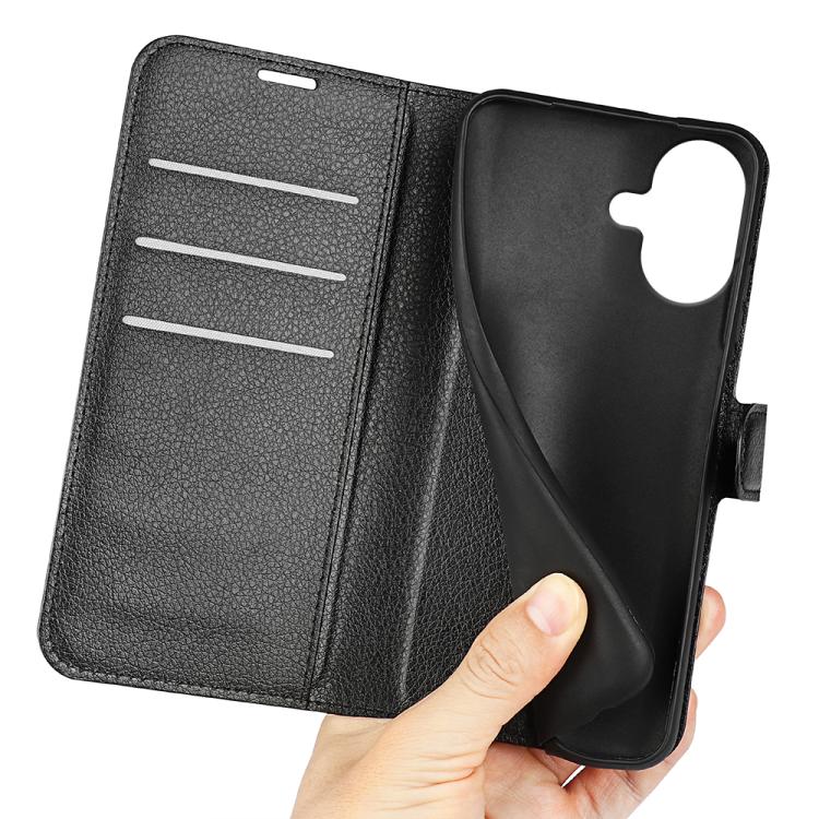 For iPhone 17 Litchi Texture Horizontal Flip Leather Phone Case with Holder