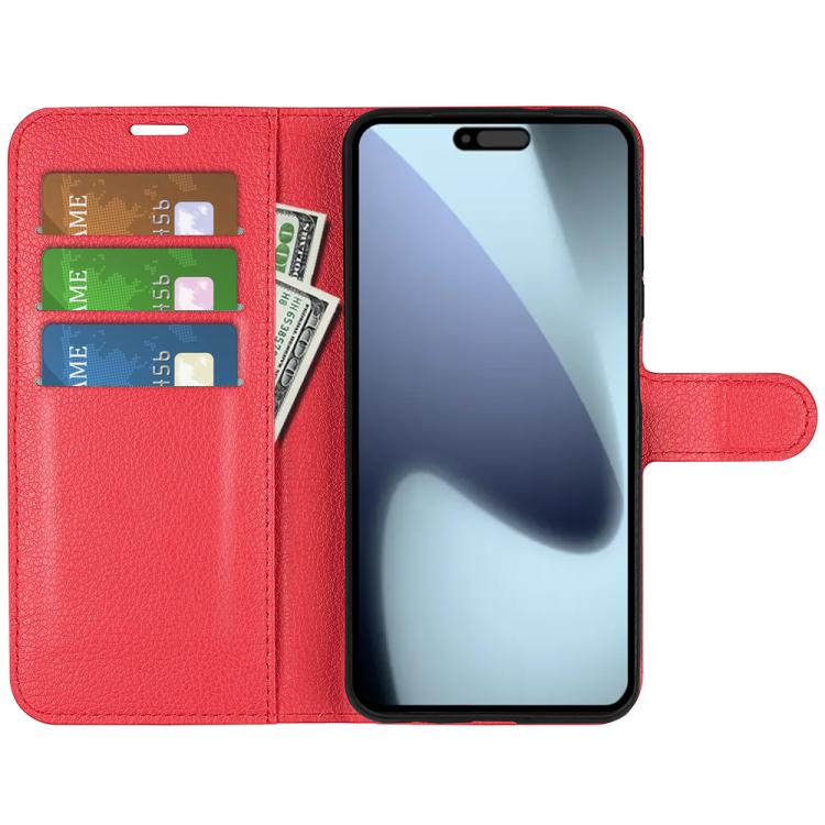 For iPhone 17 Litchi Texture Horizontal Flip Leather Phone Case with Holder