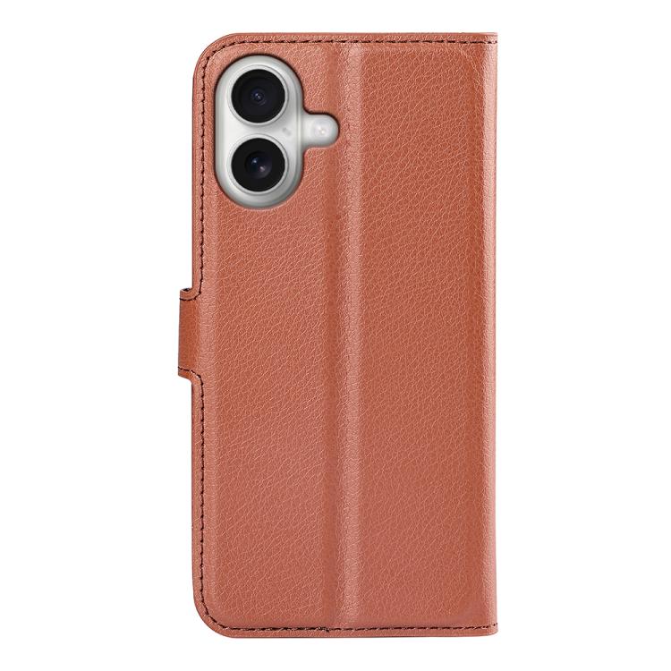 For iPhone 17 Litchi Texture Horizontal Flip Leather Phone Case with Holder