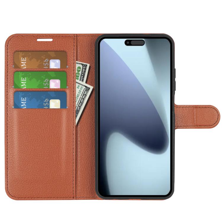 For iPhone 17 Litchi Texture Horizontal Flip Leather Phone Case with Holder