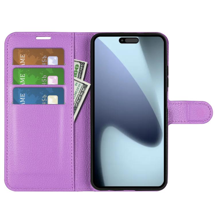 For iPhone 17 Litchi Texture Horizontal Flip Leather Phone Case with Holder