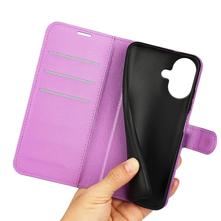 For iPhone 17 Litchi Texture Horizontal Flip Leather Phone Case with Holder