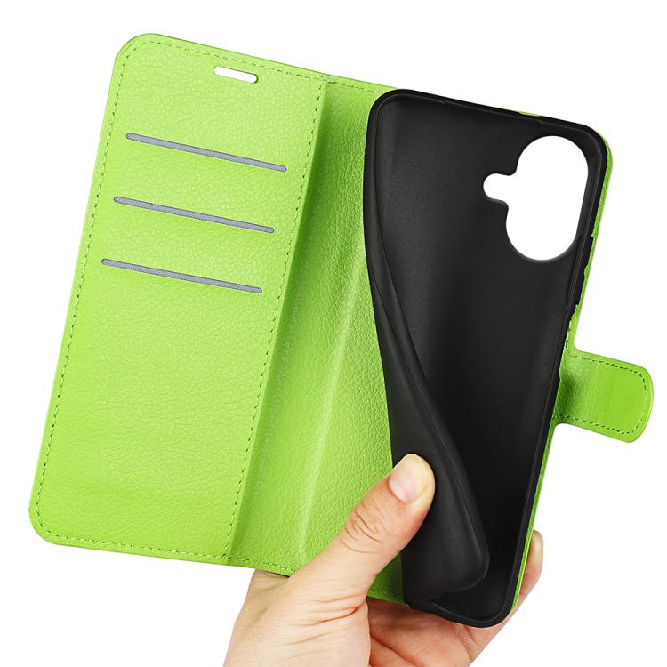 For iPhone 17 Litchi Texture Horizontal Flip Leather Phone Case with Holder