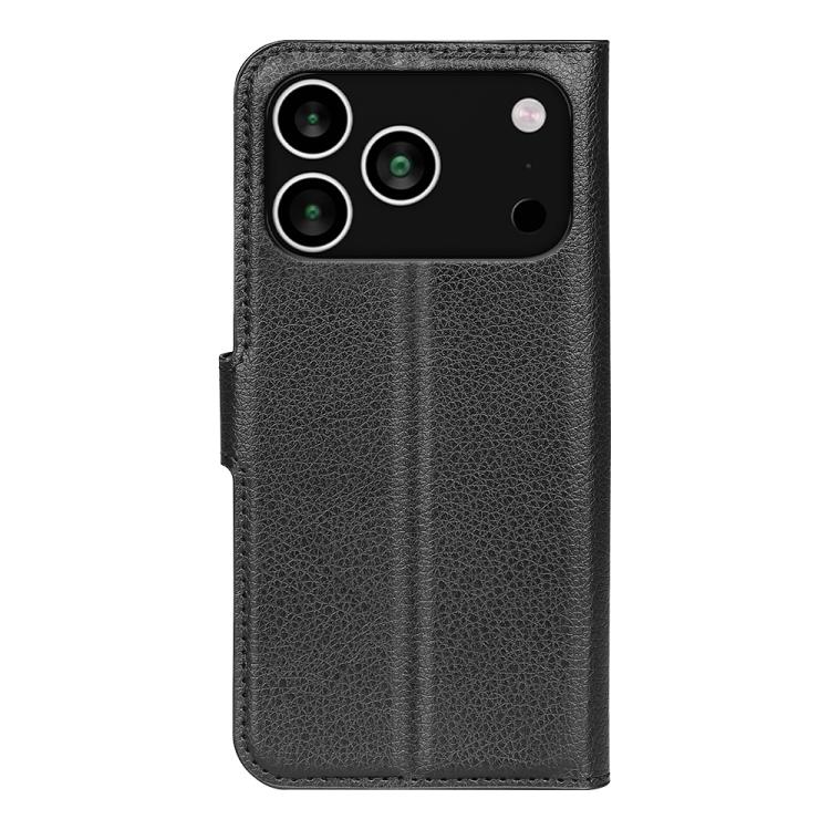 For iPhone 17 Pro Litchi Texture Horizontal Flip Leather Phone Case with Holder