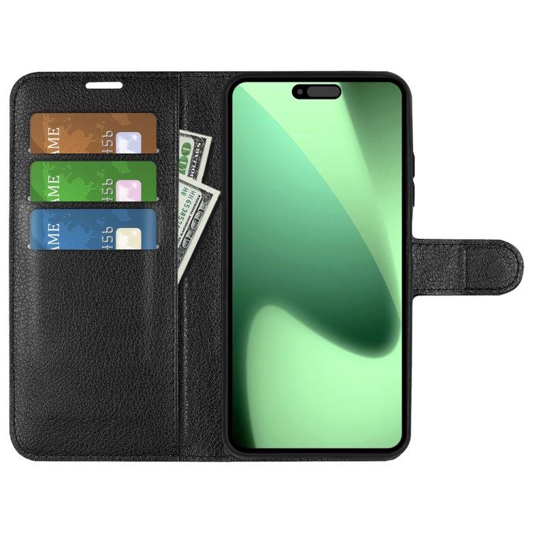 For iPhone 17 Pro Litchi Texture Horizontal Flip Leather Phone Case with Holder