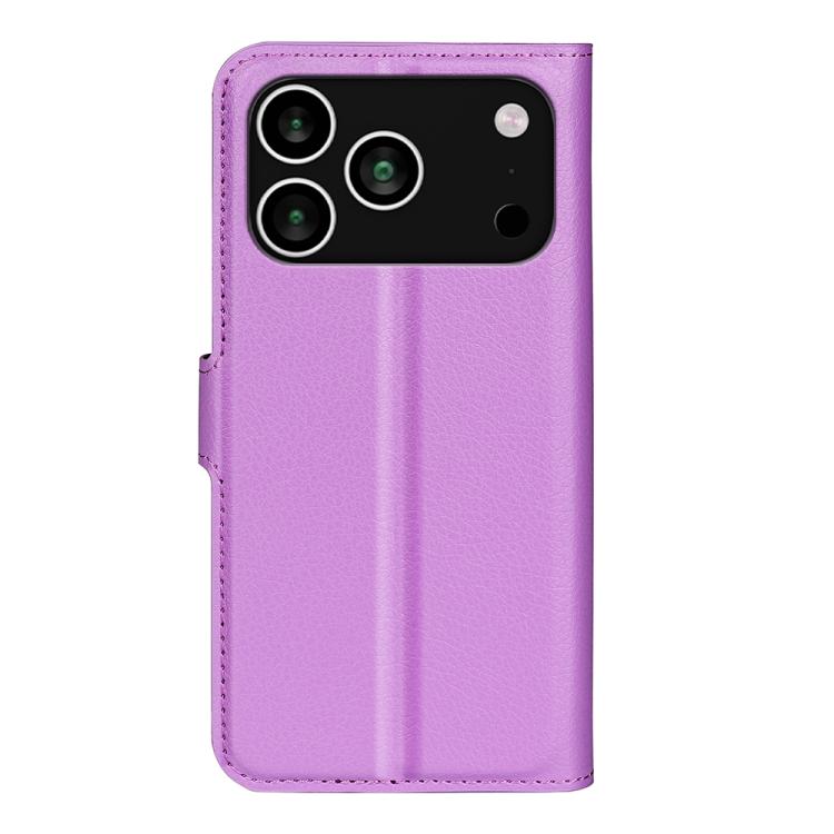 For iPhone 17 Pro Litchi Texture Horizontal Flip Leather Phone Case with Holder