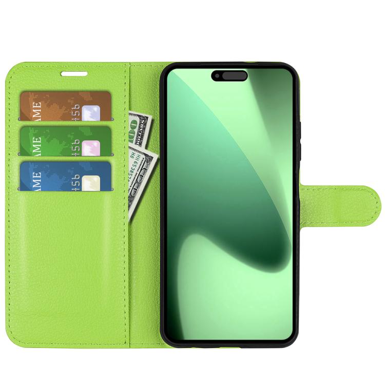 For iPhone 17 Pro Litchi Texture Horizontal Flip Leather Phone Case with Holder