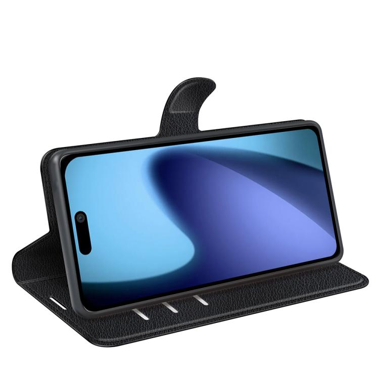 For iPhone Air Litchi Texture Horizontal Flip Leather Phone Case with Holder