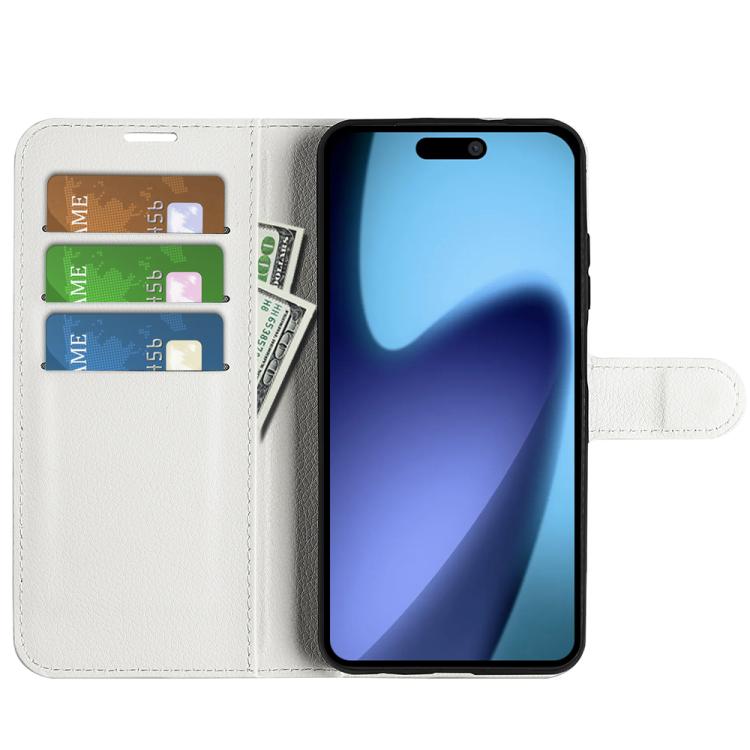 For iPhone Air Litchi Texture Horizontal Flip Leather Phone Case with Holder