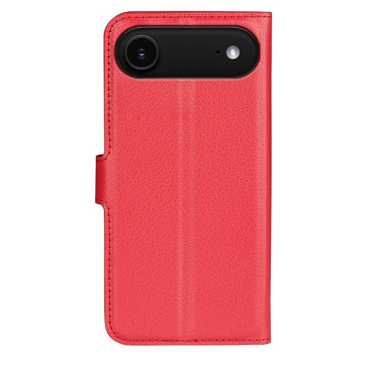 For iPhone Air Litchi Texture Horizontal Flip Leather Phone Case with Holder