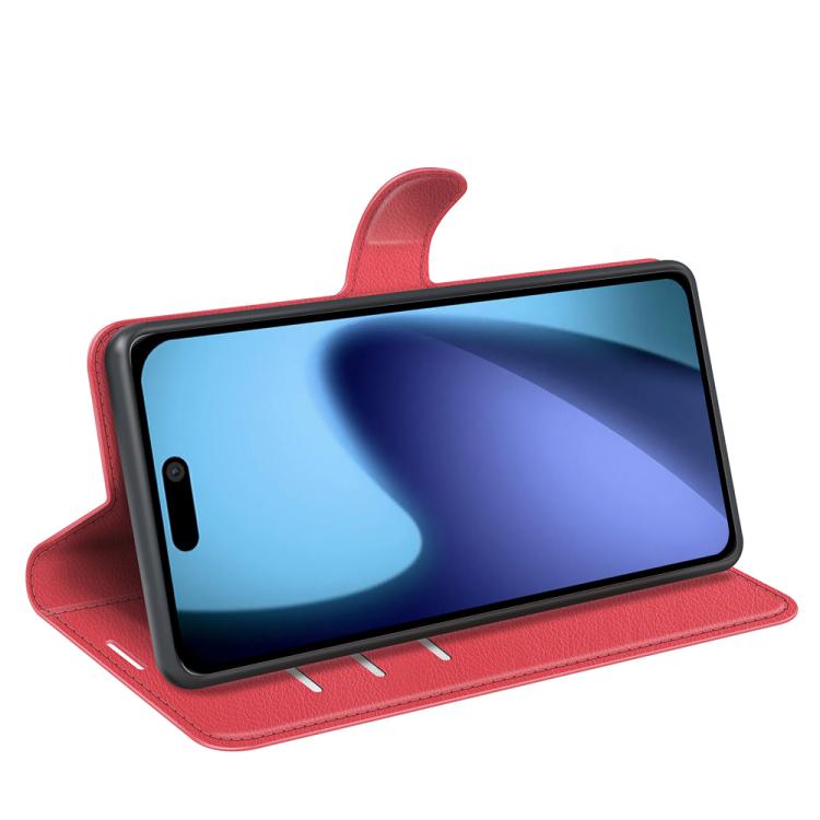 For iPhone Air Litchi Texture Horizontal Flip Leather Phone Case with Holder