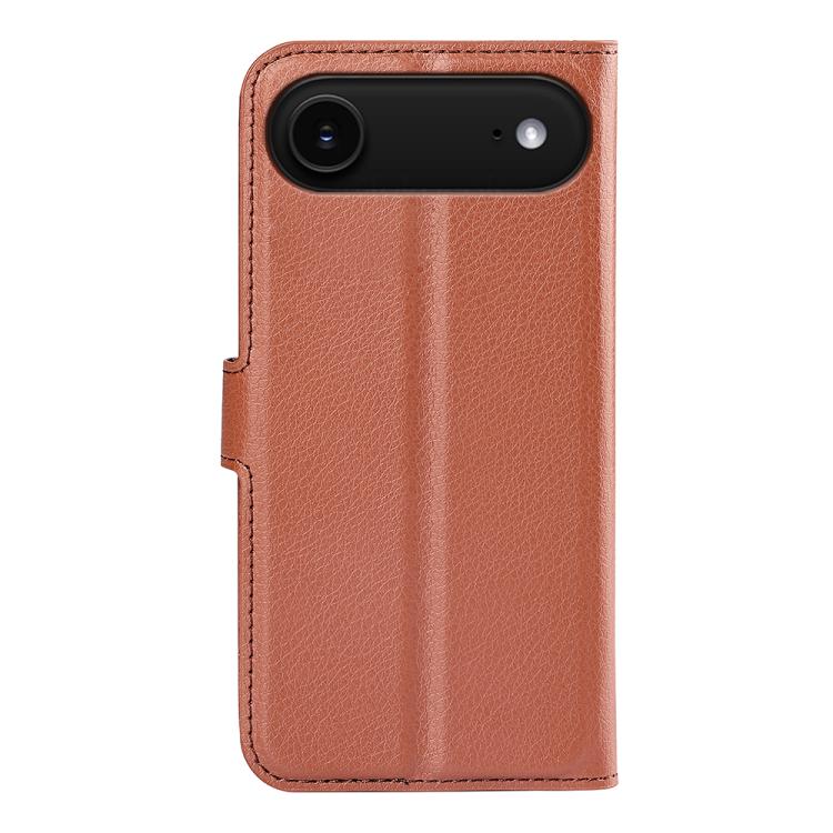 For iPhone Air Litchi Texture Horizontal Flip Leather Phone Case with Holder