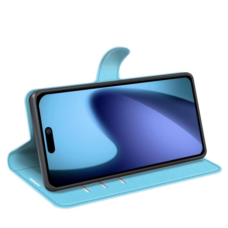 For iPhone Air Litchi Texture Horizontal Flip Leather Phone Case with Holder