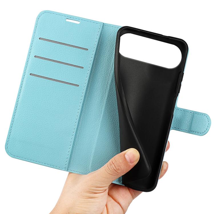 For iPhone Air Litchi Texture Horizontal Flip Leather Phone Case with Holder