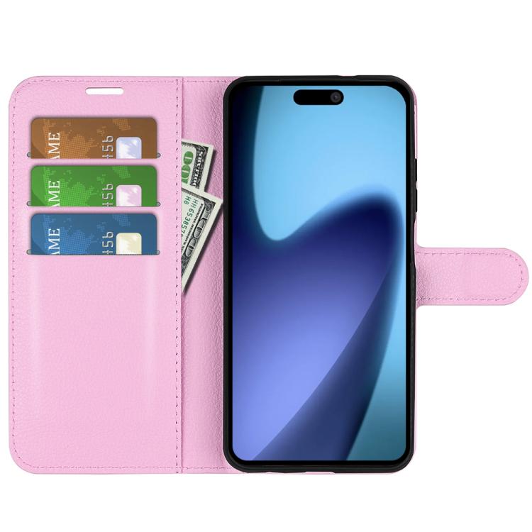 For iPhone Air Litchi Texture Horizontal Flip Leather Phone Case with Holder