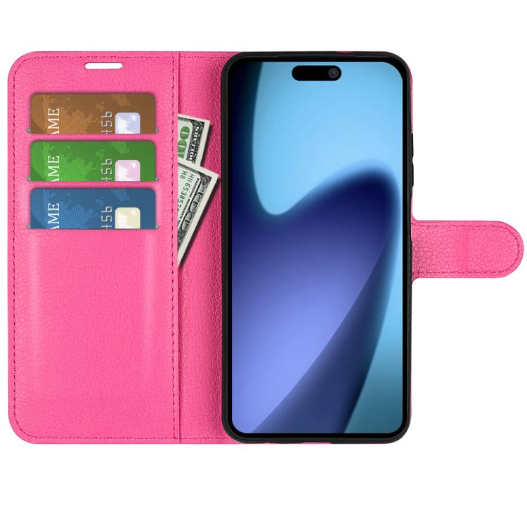 For iPhone Air Litchi Texture Horizontal Flip Leather Phone Case with Holder