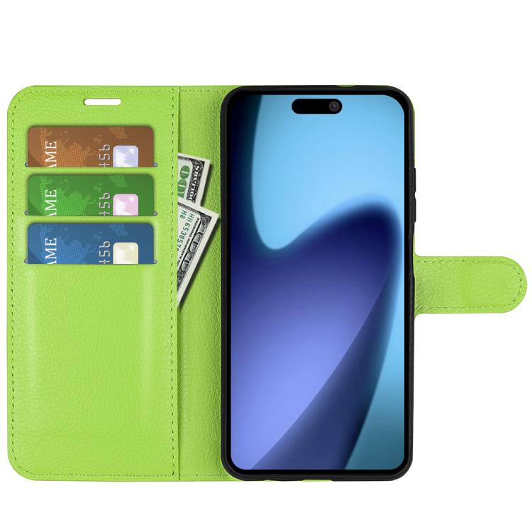 For iPhone Air Litchi Texture Horizontal Flip Leather Phone Case with Holder