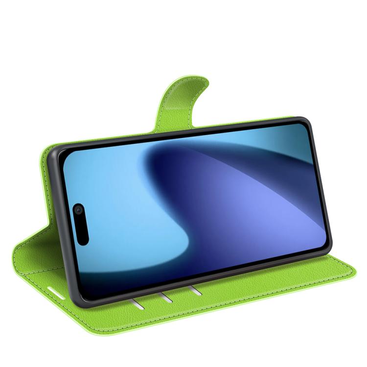For iPhone Air Litchi Texture Horizontal Flip Leather Phone Case with Holder