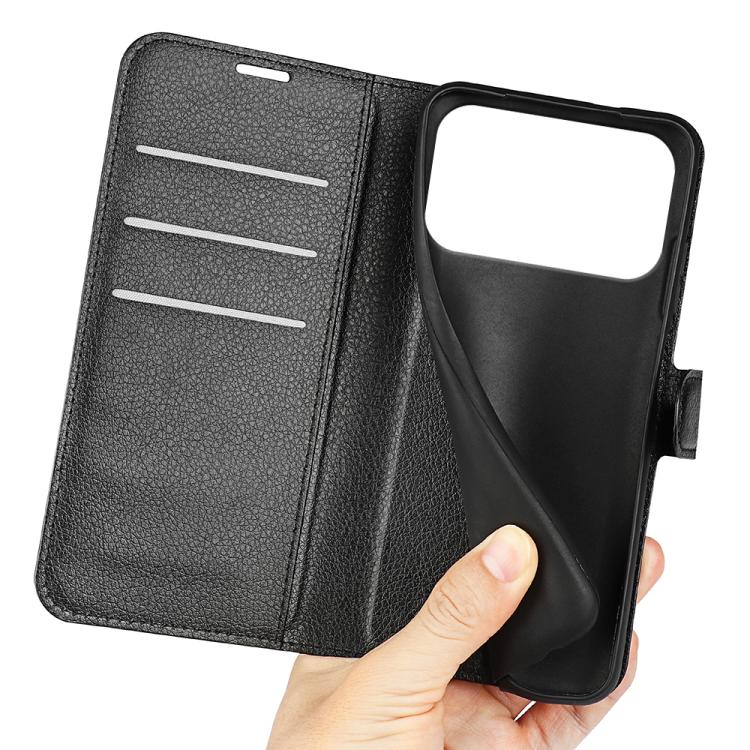 For iPhone 17 Pro Max Litchi Texture Horizontal Flip Leather Phone Case with Holder