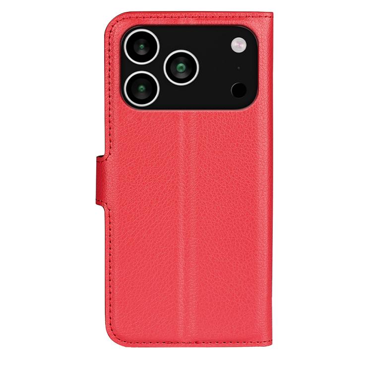 For iPhone 17 Pro Max Litchi Texture Horizontal Flip Leather Phone Case with Holder