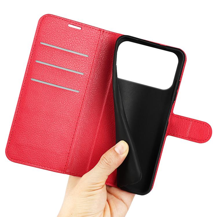 For iPhone 17 Pro Max Litchi Texture Horizontal Flip Leather Phone Case with Holder